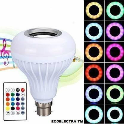 CHG Colour Changing Smart LeFd Music Bulb Remote Controller Bluetooth Music Bulb With 7W LED And 3W Speaker For Party Home Decor Music Bulb WIth Remote Smart BBulb Smart BulbDS 12 W Bluetooth Speaker