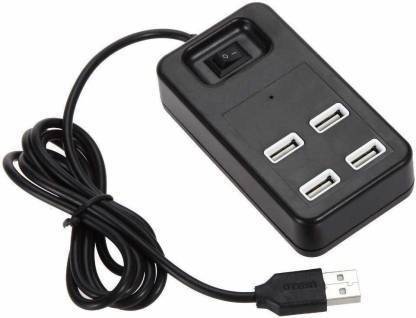 VIBOTON 1601 New 4 Port USB 2.0 Hi Speed 480 Mbps Hub with 1.2 m Cable Suitable for Long Distance. Support - 1Tb HDD Hard Disk,Tablet,Mobile,Pendrive,Cameras,Computer,pc,Laptop etc. USB Hub