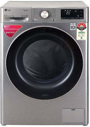 LG 7 kg with Wi-Fi Enabled Fully Automatic Front Load Washing Machine with In-built Heater Silver