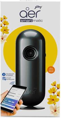 Godrej Alive Automatic Spray aer Smart Matic - BLUETOOTH ENABLED Automatic Air Freshener Kit, Passion (2200 sprays)
