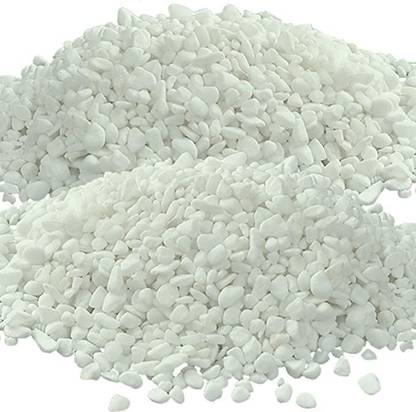 VANNEF Decorative Stones White Marble Chips Pebble Stones For Aquarium Home Garden Indoor & Outdoor Decoration Gravel Unplanted Substrate
