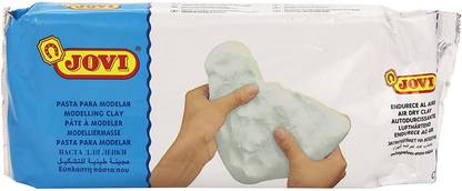 Jovi Air-Dry Modeling Clay, White, Non-staining, Perfect for Arts and Crafts Projects Art Clay