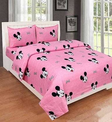 Sumit Fab 210 TC Cotton Double Cartoon Flat Bedsheet