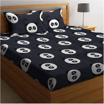 n g products 220 TC Cotton Queen Cartoon Flat Bedsheet