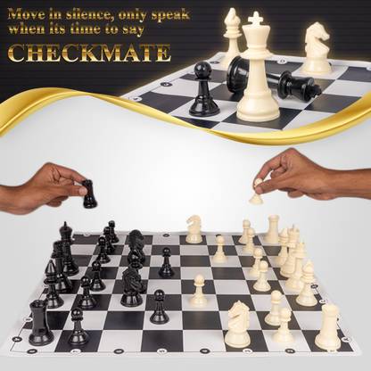 GENIUS GEMS Viswanathan Anand signed Tournament Foldable chess set 17" * 17" Air Football Board Game