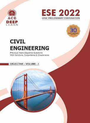 ESE-2022 Civil Engineering Previous Objective Questions With Solutions, Subjectwise & Chapterwise, Objective Volume 1