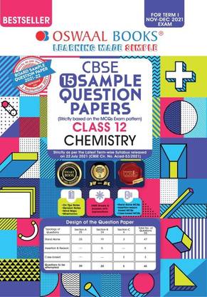 CBSE Sample Question Paper Class 12 Chemistry