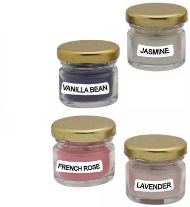 BREVVA XIX™-843-LK-Vanilla Bean,Jasmine,Lavender,French Rose Scented Jar Candle Candle