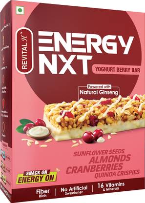 Revital H Energy NXT Yoghurt Berry Bar Box