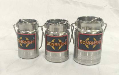 Sonanshi Steel Milk Container  - 400, 500 ml, 600 ml