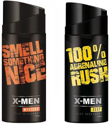 X-Men 100% Adrenaline Rush-Smell Something Nice Deodorant Spray  -  For Men