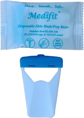 MEDIFIT BlueDisposable Prep Skin Blade Disposable Razor