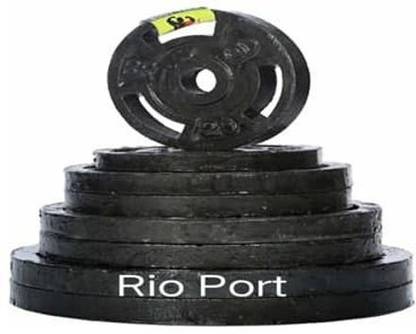 RIO PORT 25kg IRON (2Kg X 4 Pcs, 2.5KG X 2, 3Kg X 4 Pcs) Pair of Solid Rod Adjustable Dumbbell