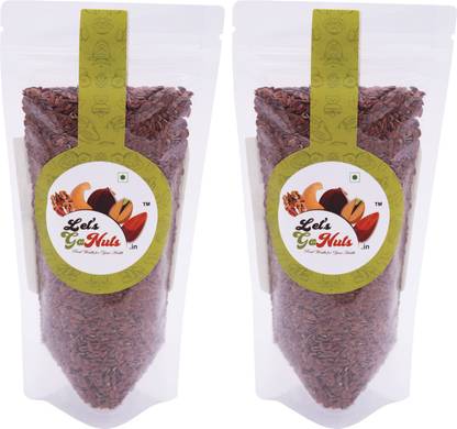 Let's GoNuts Flaxseed Seeds Omega 3 Fatty Acid Weight Loss Management 200 gm x 2