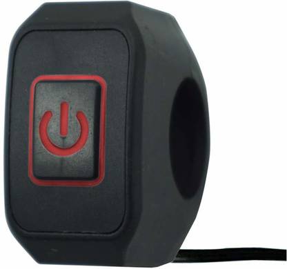 TRP Traders 7/8" Waterproof Motorcycle Handlebar Mount Headlight Fog Light Spot Lights Switch Kill Switch DC 12V Latching Action 5 A One Way Electrical Switch