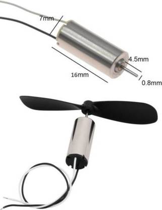 TechSupreme 12 Pieces of DC 3.7V 6mm x 14mm Micro Coreless Motor with 12 propeller RPM: 55000 (12 Motors + 6 Propeller CW + 6 Propeller CCW) DC 3.7V 716 7x16mm Micro Coreless Motor Helicopter CW CCW Propeller for RC Quadcopter and Drone Motor Control Electronic Hobby Kit