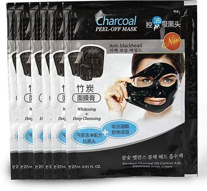 ADJD Best Charcoal Peel off Mask Removes Black Heads, Tightens Pores and Deeply Cleanses Skin Set