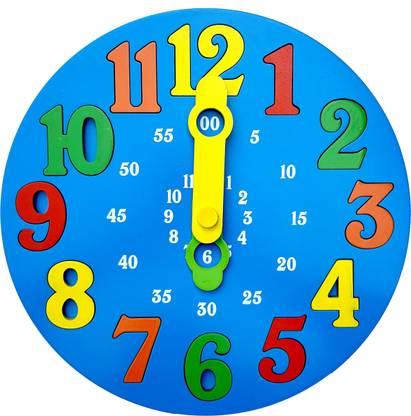 Little Genius TIME LEARNING CLOCK (BLUE)