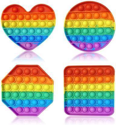 NAMANSHU TEX Pop It Fidget Toy,Silicone Stress Relief Great Fidget Toy Sensory Toys Combo)