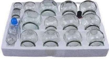 R A Products clear glass cup massage set Glass Cups - 16 Pieces fair / glass cups Massager