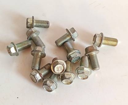 Hardware Bolt Hex Drive Flange Bolt 10mm Thread (12 Pcs)