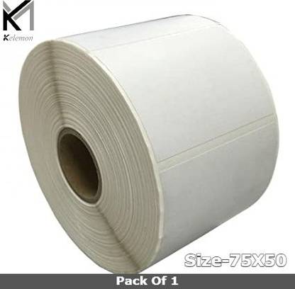 KELEMON 75x50 DT Label pack of 1 Self Adhesive Paper Label
