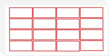 Shri R K Plain Sticker (20 mm X 10 mm ) pack Of 1000 Self Adhesive Paper Label