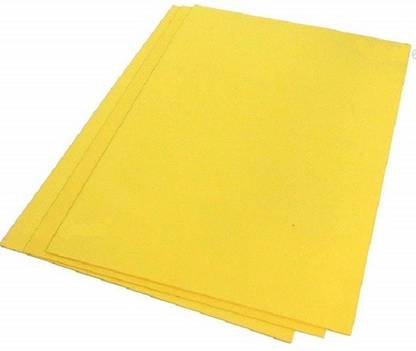 DSR 40 sheet Yellow Copy Printing Papers/Art and Craft Paper (180-240 GSM) Double Sided Colored A4 180 gsm Origami Paper
