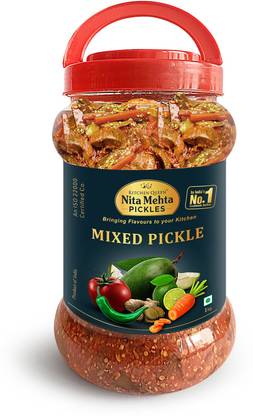 KITCHEN QUEEN NITA MEHTA Mixed Pickle | Made with Pure and Organic Mixed Vegetables and Oil Mixed Pickle