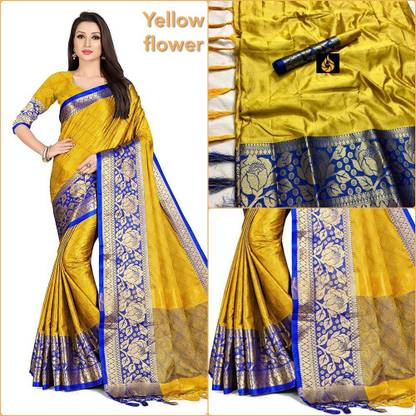 Self Design Bollywood Cotton Silk Saree