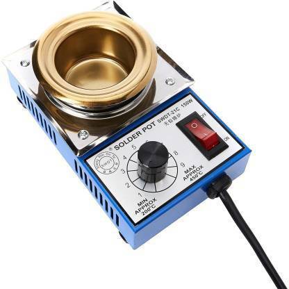 Global Sphere Tin melting Solder Pot for wire melting 150 Watts Temperature Range:200-480? 150 W 150 W Temperature Controlled (Round Tip) 150 W Temperature Controlled