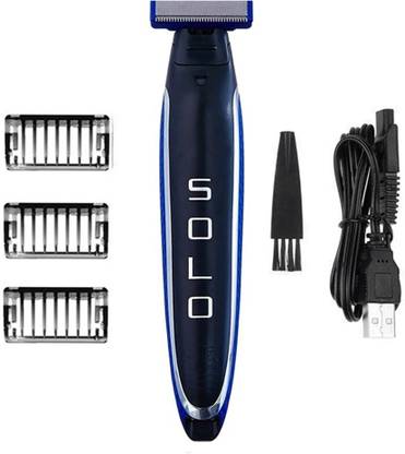 GHJ Microtouch Solo All in One Advanced Smart Rechargeable Full Body Beard Cordless Trimmer with Built-in-Light and 3 Trimming Combs for Men Runtime: 45 min Trimmer  Shaver For Men