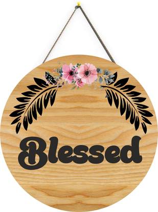 Iya Creations Blessed Home decorative Name Plate Wall hanging decorative
