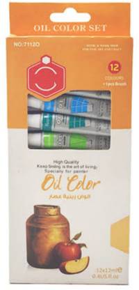 lico Keep Smiling Oil Color Set for Artist 12 Shade * 6 ml each Tube