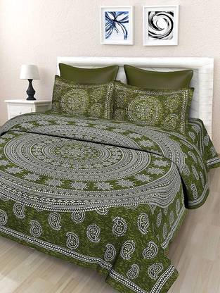 Quilt n Razai 144 TC Cotton Double Printed Bedsheet