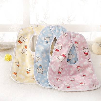 Vfirst Snap Closure Waterproof Cotton PVC Bibs