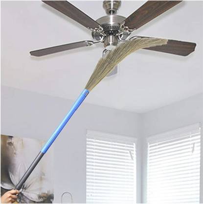 Ellipsis No Dust Broom with Extendable Long Handle broom stick for home floor cleaning and ceiling cleaning, Jhadu for home cleaning and ceiling cleaning, Made of washable Fibers Fiber Wet and Dry Broom