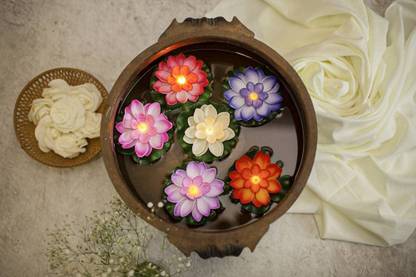 ABC LED Lotus flower Candle