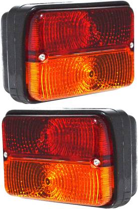 Allpartssource Rear Indicator Tail Lights Assembly 12V Bulb 2 Piece for Massey Ferguson Tractor Universal Car Reflector Light