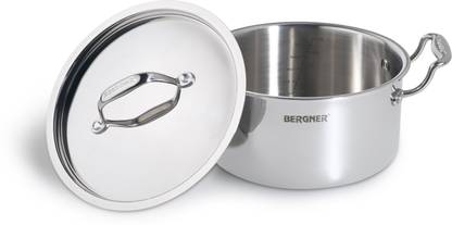 BERGNER Argent Tri-ply 24 cm, 5.3 L Casserole / Dutch Oven with Lid 5.3 L capacity 24 cm diameter