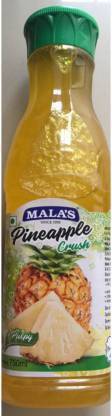 Mala’s Whole Fruit Pineapple Crush Syrup For Milk shake, Cake, Cookies, Chocolates