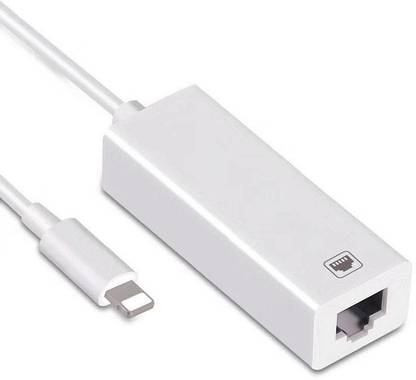 microware Lightning Cable 2 A 0.05 m Lighting To RJ45 Ethernet LAN Wired Network Adapter for iPhone X/6/6s/7/8