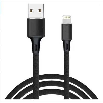 THE MOBILE POINT Lightning Cable 4 A 1 m 4.0Amp fast charging and Sync with rubber grip USB to lightning cable