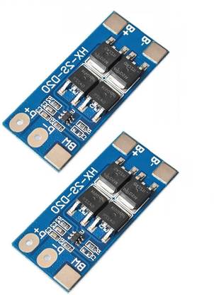 INVENTO 2PCS 2S 7.4V BMS 20A 2 Cell 18650 Lithium Battery Charging Protection Board Battery Management System Module Automotive Electronic Hobby Kit