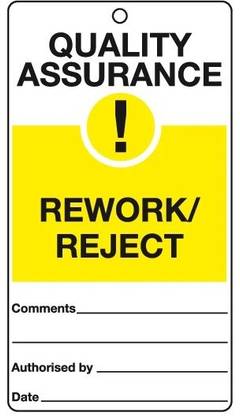 RLDigitalUnits QUALITY ASSURANCE REWORK & REJECT STICKERS, QUALITY ...