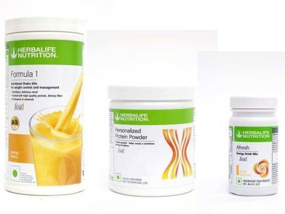 HERBALIFE WEIGHT LOSS COMBO MANGO FLAVOUR FORMULA 1 AND TULSI FLAVOUR AFRESH Nutrition Drink