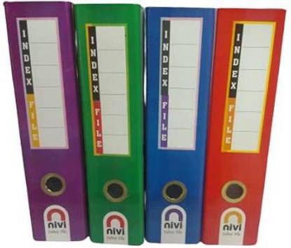 Nivi CARDBOARD INDEX FILE WITH CLIP A4