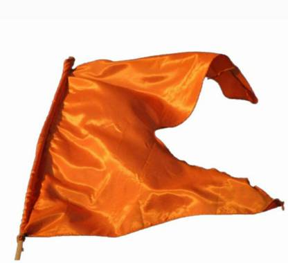 omkar Bhagwa 2 metre Triangle Outdoor Flag