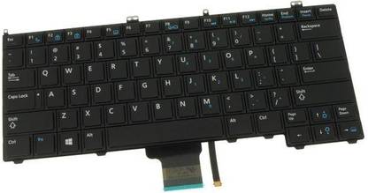 SellZone Replacement Laptop Keyboard For Latitude E7420, E7240, E7440 Black With Backlight Internal Laptop-size Laptop Keyboard Compatible with Desktop, Laptop, Mac