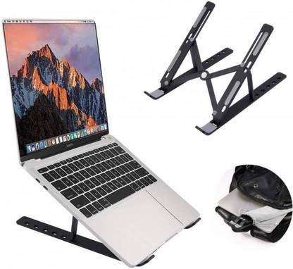 PK India Laptop stand Plastic Floor and Desk Stand Rotatable Laptop Stand with Adjustable Height Compatible with 36 - 39cm Laptops